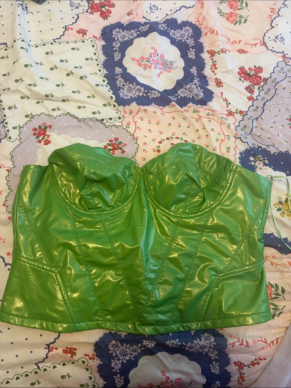Green Corset Top
